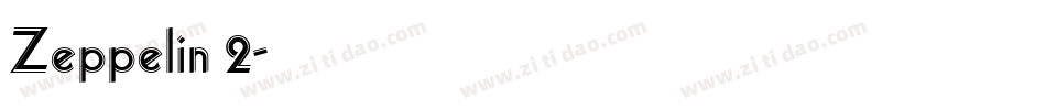 Zeppelin 2字体转换